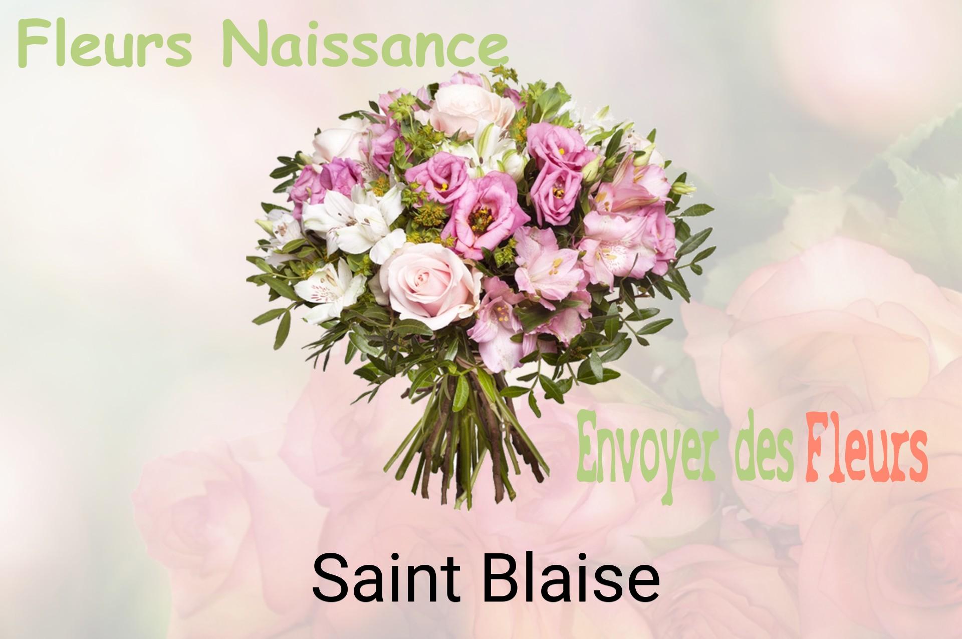 Bouquet de fleurs de naissance livré à Saint-Blaise